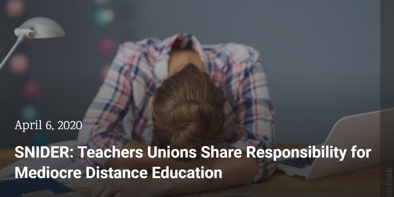 Teachers’ unions share responsibility for mediocre distance education